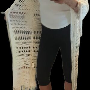 Melissa Odabash sweater, Cocheted with removable/adjustable waist tie.